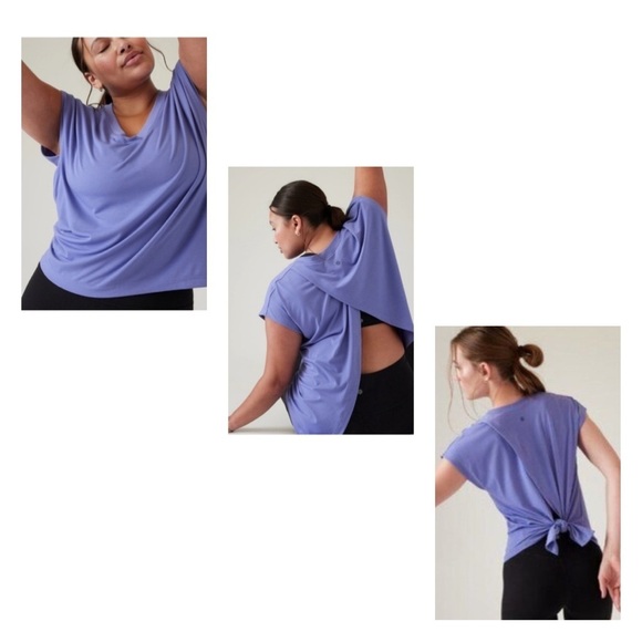 Athleta | 2023 Away From The Body Fitness Essence Open Tie Back Top XL Yoga - Picture 1 of 12